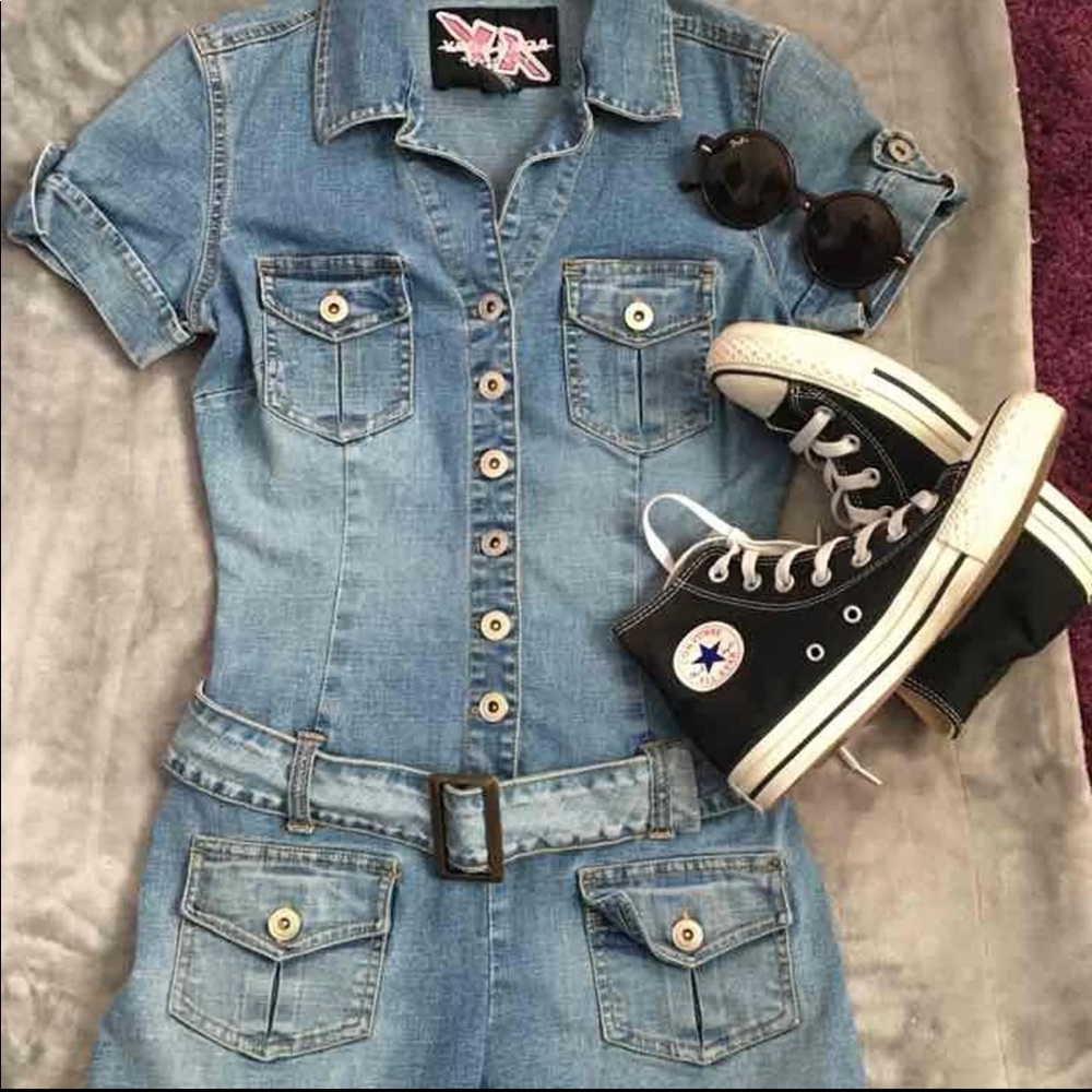 Overalls jeans shorts